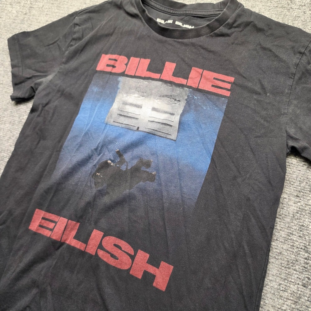 Billie Eilish Hit Me Hard and Soft Album Graphic T-Shirt Black Small HMHAS